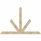 Ekena Millwork Saratoga Rough Sawn Timber Gable Bracket, Douglas Fir, 96"W x 64"H x 2"D x 6"F, 16/12 Pitch GBW096X64X0206SAR00RDF - alternate 1
